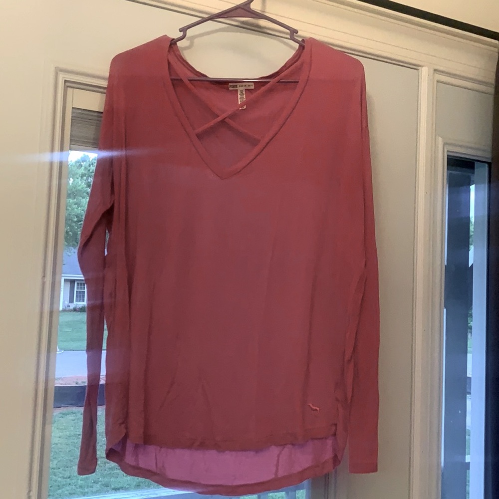 Pink long sleeve shirt